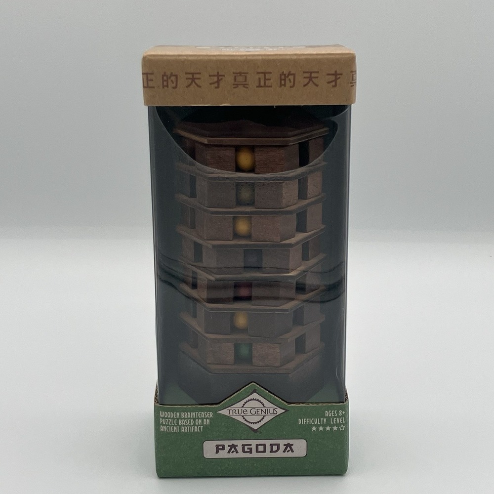 NEW Chinese Pagoda Wooden Brain teaser Puzzle Ages 8+